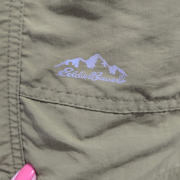 Eddie Bauer Mens Shorts Hybrid Green Nylon Swim Trunks Mesh Lined Drawstring XL - Picture 2 of 10